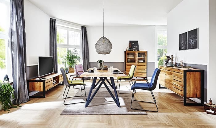 Wohnmagazin: Esszimmer im rustikalen Industrial-Style
