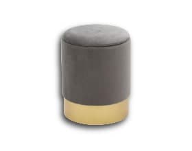 Grauer Hocker