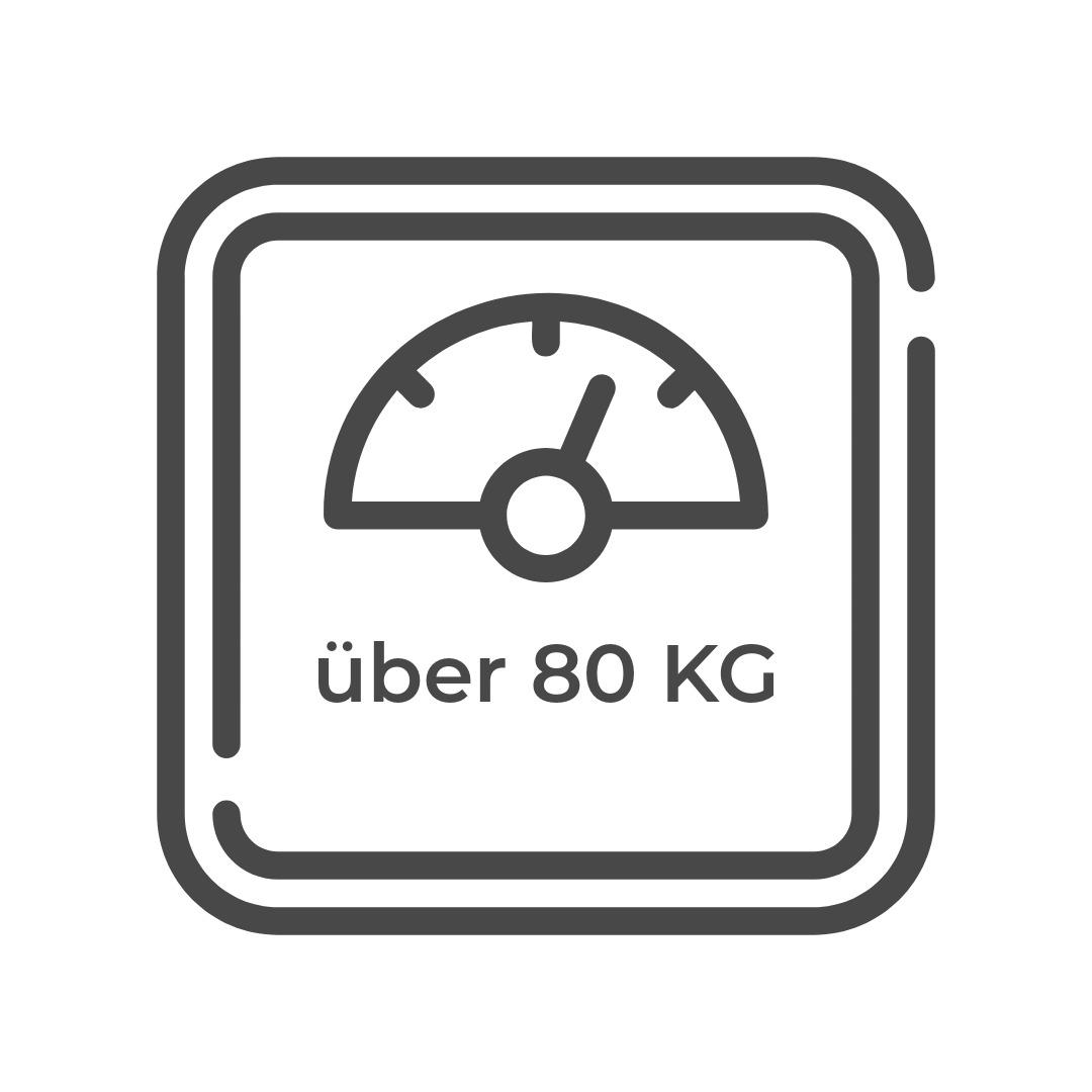 über 80 KG