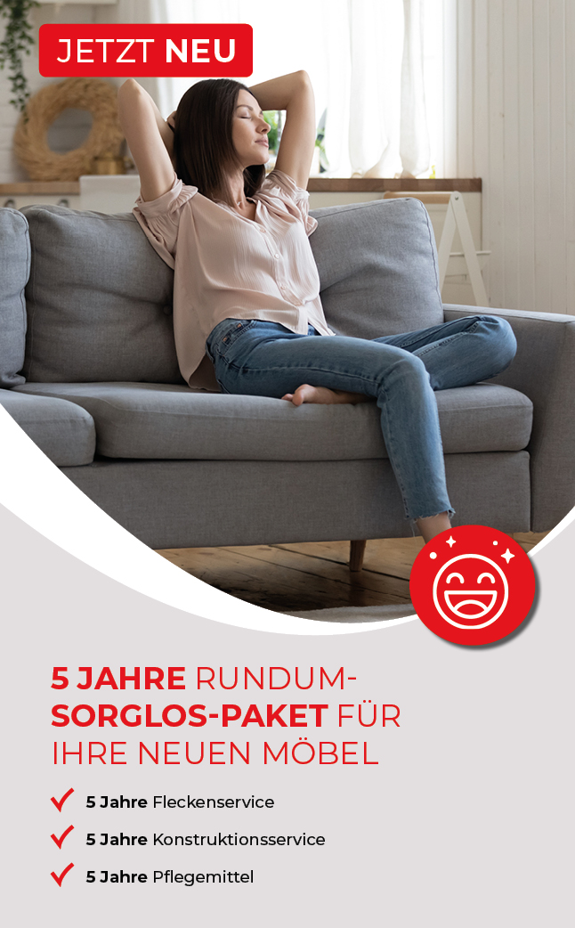 5 Jahre Rundum-Sorglos-Paket für Ihre neuen Möbel