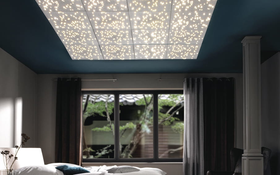 Bad Decken Lampen Design LED Flur Wohn Schlaf Bade Zimmer Leuchten Sternenhimmel 